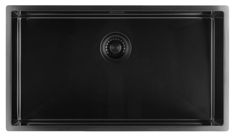 Pure.Sink Luxion Velika PVD črna pomivalna korita 74x40 cm za vgradnjo pod pult, vgradnjo v pult in nad pult PLX7440-63