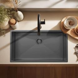 Pure.Sink Luxion Velika kovinska pomivalna korita 74x40 cm za vgradnjo pod pult, vgradnjo v pult in nad pult PLX7440-61