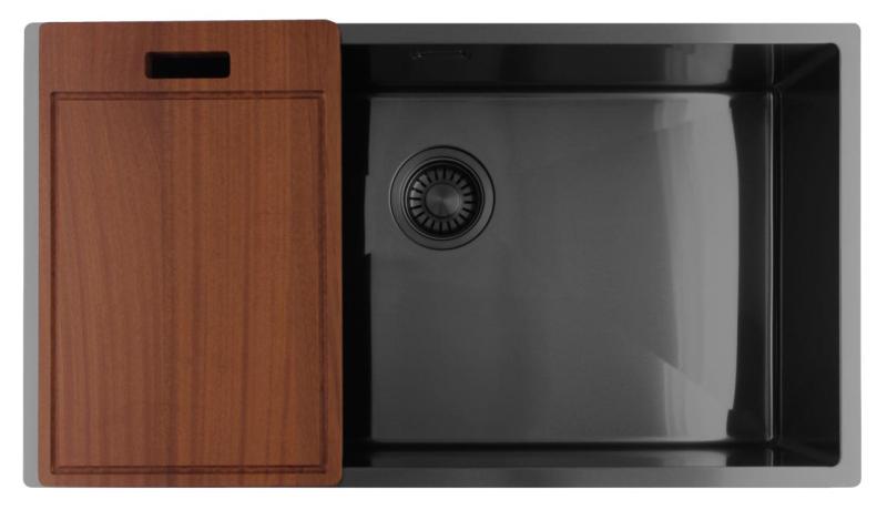 Pure.Sink Luxion Velika kovinska pomivalna korita 74x40 cm za vgradnjo pod pult, vgradnjo v pult in nadgradnjo PLX7440-61