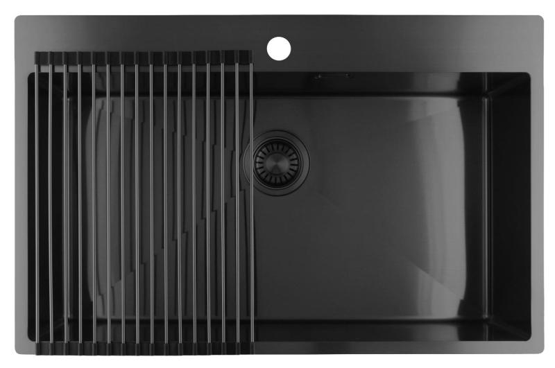 Pure.Sink Luxion Velika kovinska pomivalna korita 78x50 cm Tapwing z odprtino za pipo PLX7850T-61