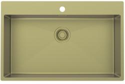 Pure.Sink Luxion Velika zlata pomivalna korita 78x50 cm Tapwing z odprtino za pipo PLX7850T-60