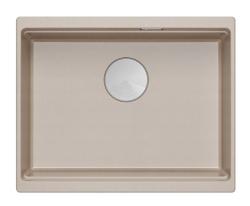 Quadri Newport II granitna vgradna pomivalna korita bež barve 560x450mm z nerjavečim čepom in odtokom 1208971766