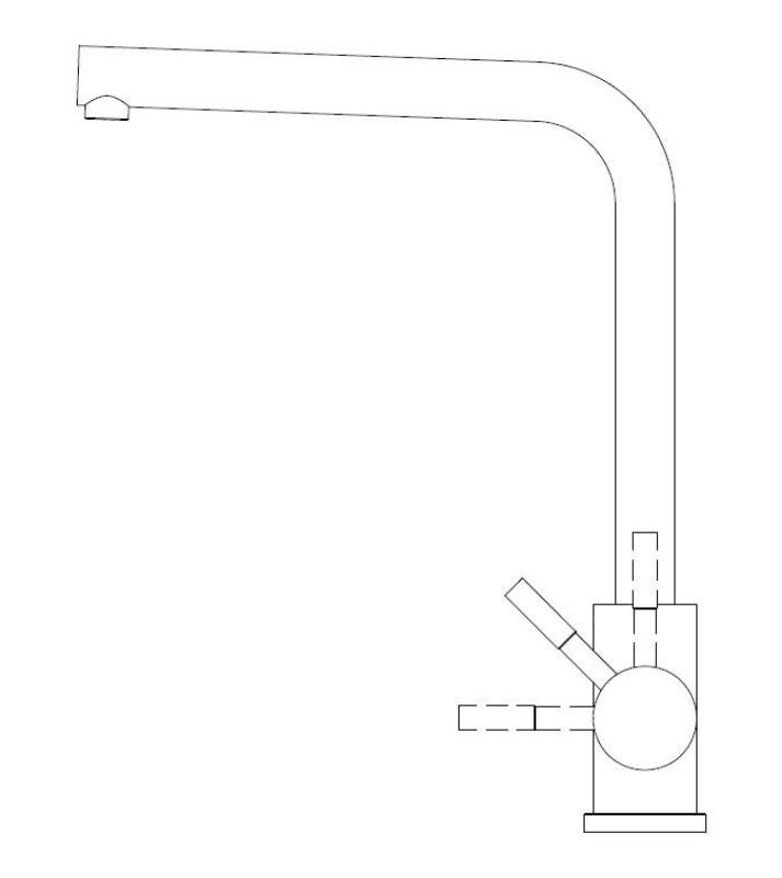 Pure.Sink Elite Steel Spark kuhinjska pipa PVD baker PS8040-62