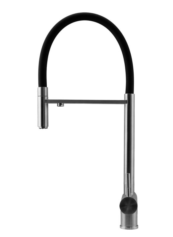 Pure.Sink Elite Steel Flex 3-smer RVS kuhinjska pipa z gibljivim izlivom in filtrirano vodo PS8110-02