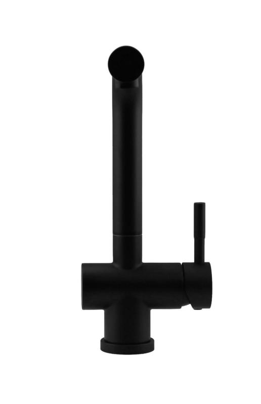 Pure.Sink Elite Steel Pulse-S kuhinjska pipa Mat Črna z izvlečnim izlivom in razpršilcem PS8500-10