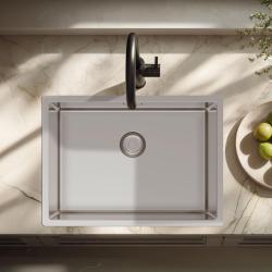 Pure.Sink Exclusivo Posebna 35 cm dolga nerjaveča jeklena pomivalna korita 50 x 35 cm, polmer 10 mm PEX5035-02