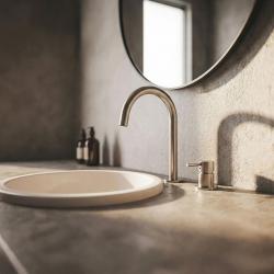 MURO TUA 2-luknjasta umivalna pipa iz kroma z okroglim izlivom 1208972104