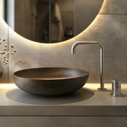 MURO TUA 2-luknjasta umivalna pipa iz kroma z ukrivljenim izlivom 1208972108