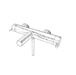 MURO TUA kopalni termostat s kompletom ročne tuš kabine, krom M1.B2TH.CR