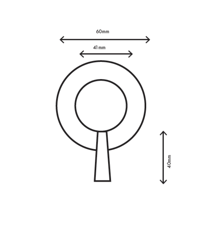 MURO TUA stenski vgradni mešalnik krom M1.B31.R.CR