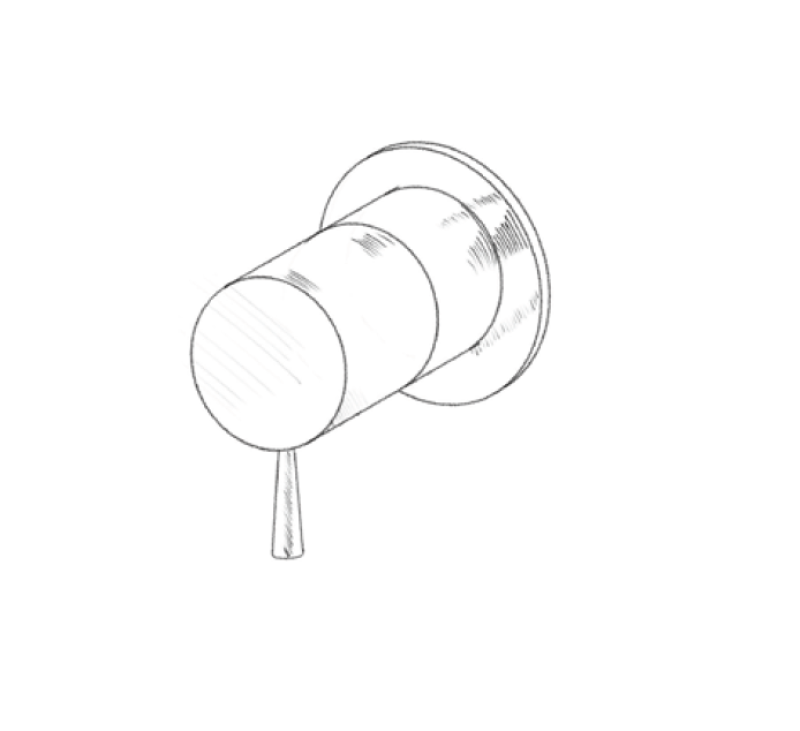 MURO TUA stenski vgradni mešalnik krom M1.B31.R.CR