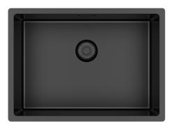 Pure.Sink Exclusivo Posebna 35 cm dolga Gun metal pomivalna korita 50x35 cm 10 mm radius PEX5035-61