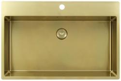 Pure.Sink Exclusivo Zlata velika pomivalna korita 75x40cm Tapwing z odprtino za pipo PEX7540T-60