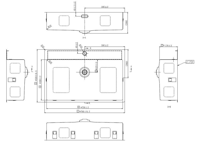 Pure.Sink Exclusivo Velika bakrena umivalna korita 75 x 40 cm s pipo in odprtino za pipo BB7540T-62