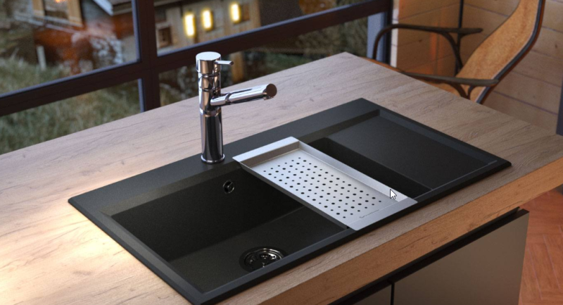 Massimo Dodatek Vložek Črna mat 183x430x19mm