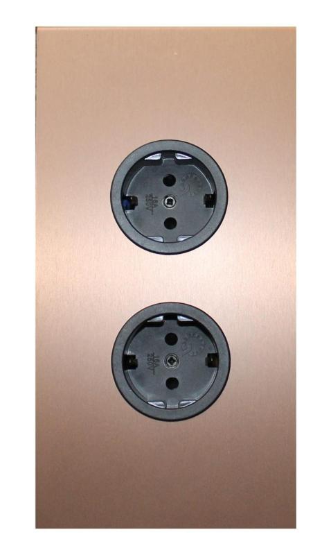 Indux Corner Еnergiezuil z 2 vtičnicami Randaarde Koper 1208972279