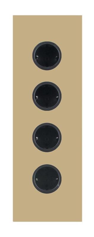 Indux Corner Energijski stolp s 4 vtičnicami z ozemljitvijo Gold 1208972292