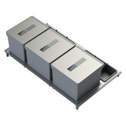 Indux Sort 3-delni sistem za odpadke Ročno upravljanje za izvlečne predale 1208972320