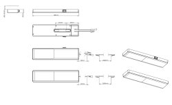 Indux Nivo kuhinja LED Spot 3 W s centralnim stikalom Alu-look 1208972333