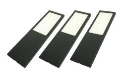 Indux Solin Kuhinja Opbouw Multi Tone LED Set 3 Spots x 3,6 W Črna 1208972345