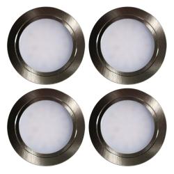 Indux Luma majhna vgradna kuhinja LED Spot Set 4 Spots z LED-gonilnikom RVS-look 1208972373