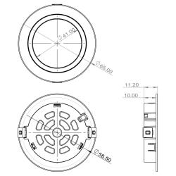 Indux Luma majhna vgradna kuhinja Multi Tone LED Set 2 Spots Bela 1208972386