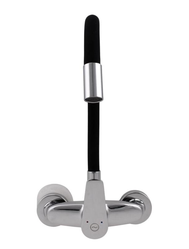 Aquanello Casa Stenna kuhinjska pipa iz kroma z visokim fleksibilnim izlivom CR-1301-CS