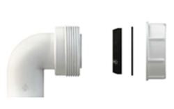 Pure.Sink Komplet za sifonski koleno za Veliko Britanijo z matico in tesnili 40 mm WSTSUK-32