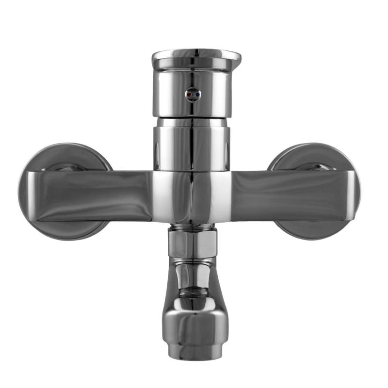 Aquanello Casa Enoročajna kuhinjska stenska pipa iz kroma z izlivom 15 cm CR-1415-CS