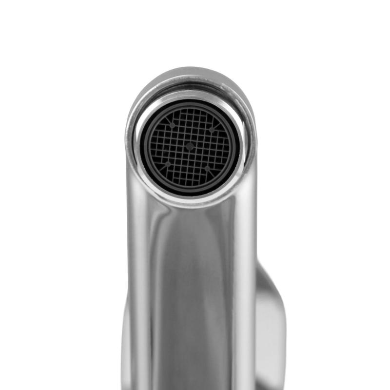 Aquanello Casa Enoročajna kuhinjska stenska pipa iz kroma z izlivom 15 cm CR-1415-CS