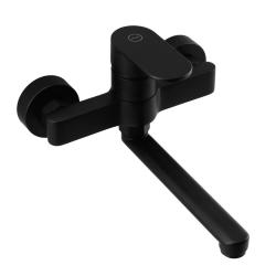 Aquanello Casa Enoklopna kuhinjska stenska pipa, črna, z izlivom 20 cm BL-1420-CS