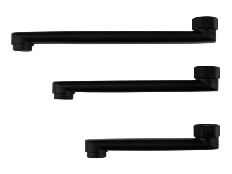 Aquanello Casa Enoklopna kuhinjska stenska pipa, črna, z izlivom 20 cm BL-1420-CS