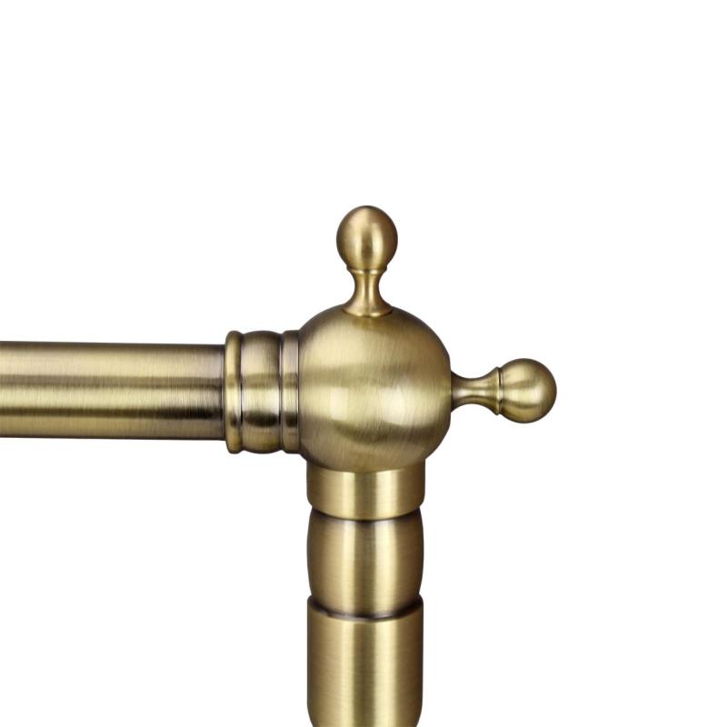 Aquanello Heritage Ascot Klasična kuhinja Nostalgična kuhinjska pipa Bronasta s pravokotnim izlivom BN-4002-HA