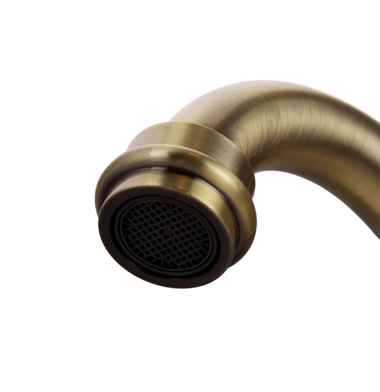 Aquanello Heritage Ascot Klasična kuhinja Nostalgična kuhinjska pipa Bronasta s pravokotnim izlivom BN-4002-HA