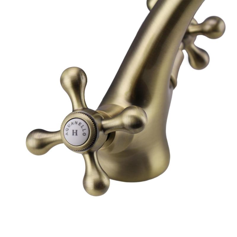 Aquanello Heritage Ascot Klasična nostalgična umivalna baterija Bron BN-4101-HA