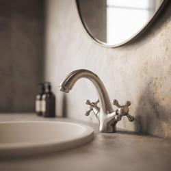 Aquanello Heritage Ascot Klasična nostalgična umivalna baterija iz nerjavečega jekla NB-4101-HA