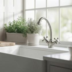 Aquanello Heritage Ascot Klasična kuhinja Nostalgic kuhinjska pipa iz nerjavečega jekla NB-4004-HA