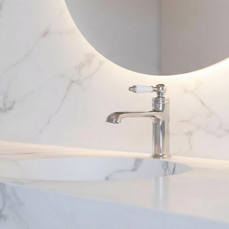 Aquanello Heritage Manor Klasična nostalgična umivalna baterija krom CR-1001-HM