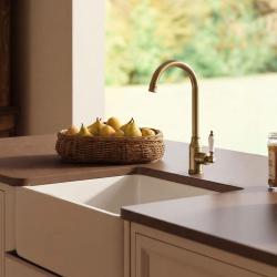 Aquanello Heritage Manor Klasična kuhinja – nostalgična kuhinjska pipa iz brona BN-9001-HM