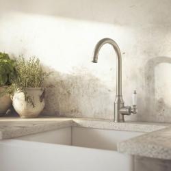 Aquanello Heritage Manor Klasična kuhinja Nostalgična kuhinjska pipa iz nerjavečega jekla NB-9001-HM