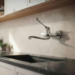 Aquanello Medic Kuhinjska stenska pipa z dolgim ročajem, krom CR-1005-MD