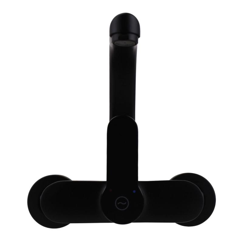 Aquanello Casa Kuhinjska stenska pipa  z zgornjim izlivom Črna BL-1003-CS