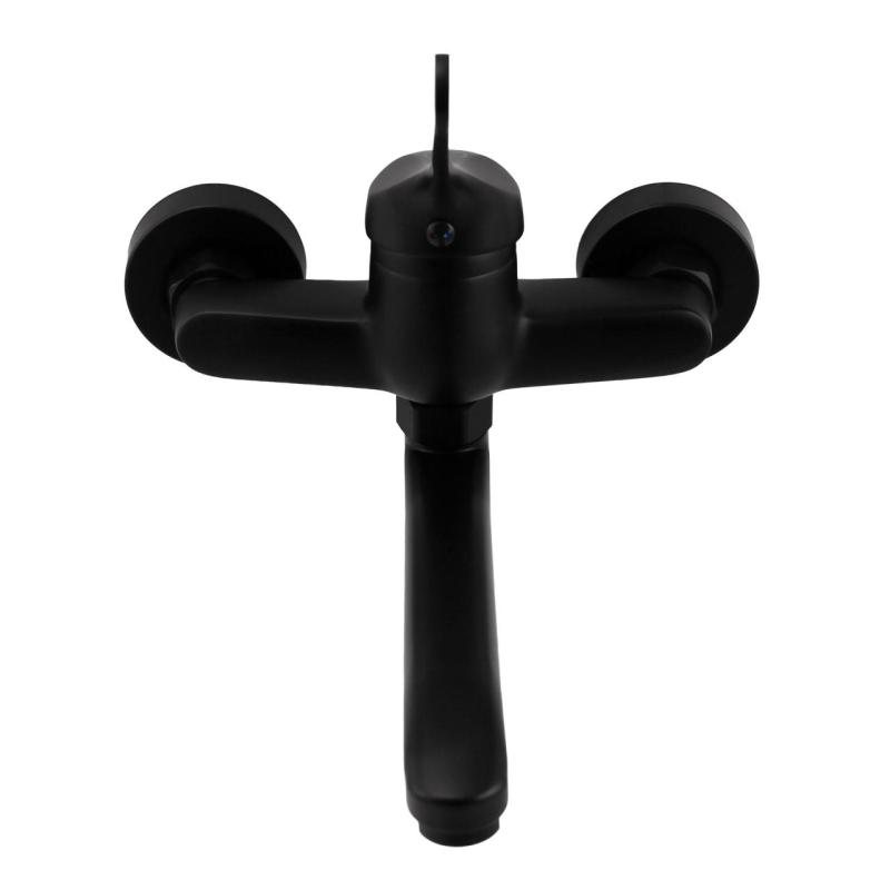 Aquanello Casa Kuhinjska stenska pipa  z zgornjim izlivom Črna BL-1003-CS