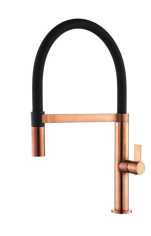 Ausmann Mosel Kombinacijski set Pomivalno korito PVD Baker 50x40 cm s kuhinjsko pipo, razpršilnikom za milo in rolo podlogo 1208972563