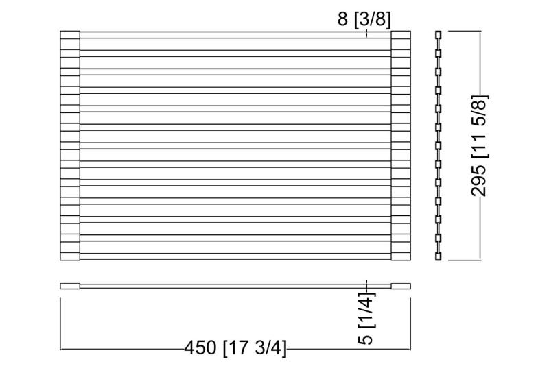 Ausmann Mosel Kombinacijski set Pomivalno korito PVD Baker 50x40 cm s kuhinjsko pipo, razpršilnikom za milo in rolo podlogo 1208972563