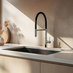 Ausmann Lavea Krom Kuhinjska Pipo z Vrtljivim in Fleksibilnim Izlivom 1208972568