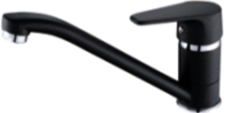 Aquanello Casa Nizka enoročajna kuhinjska pipa, črna BL-1203-CS
