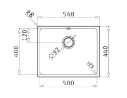 PM Lydia Nerjaveče jekleno pomivalno korito 50 x 40 cm, za vgradnjo pod pult, vgradnjo v ravno površino in nadgradnjo 1208972641
