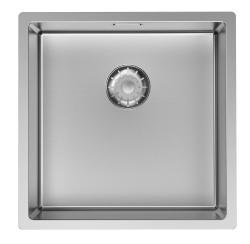 Pure.Sink Comfort Nerjaveče jekleno korito 40 x 40 cm, polmer 10 mm, za vgradnjo pod pult, vgradnjo v pult in namestitev na pult PCM4040-02