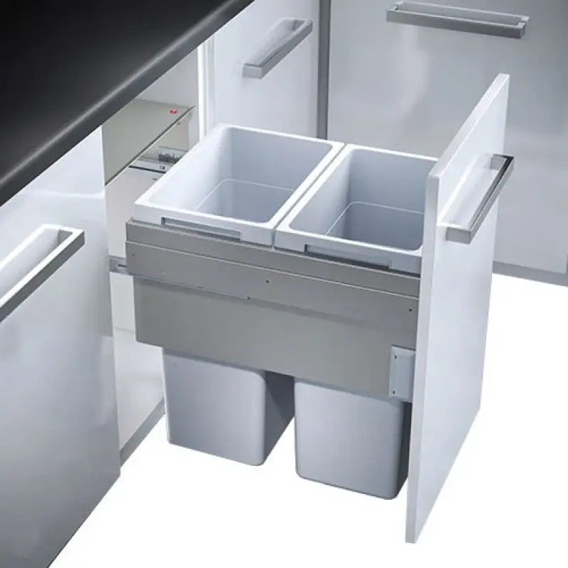 HAILO Euro Cargo odpadna posoda 2 x 38 litrov s softclose za širino omare 2294